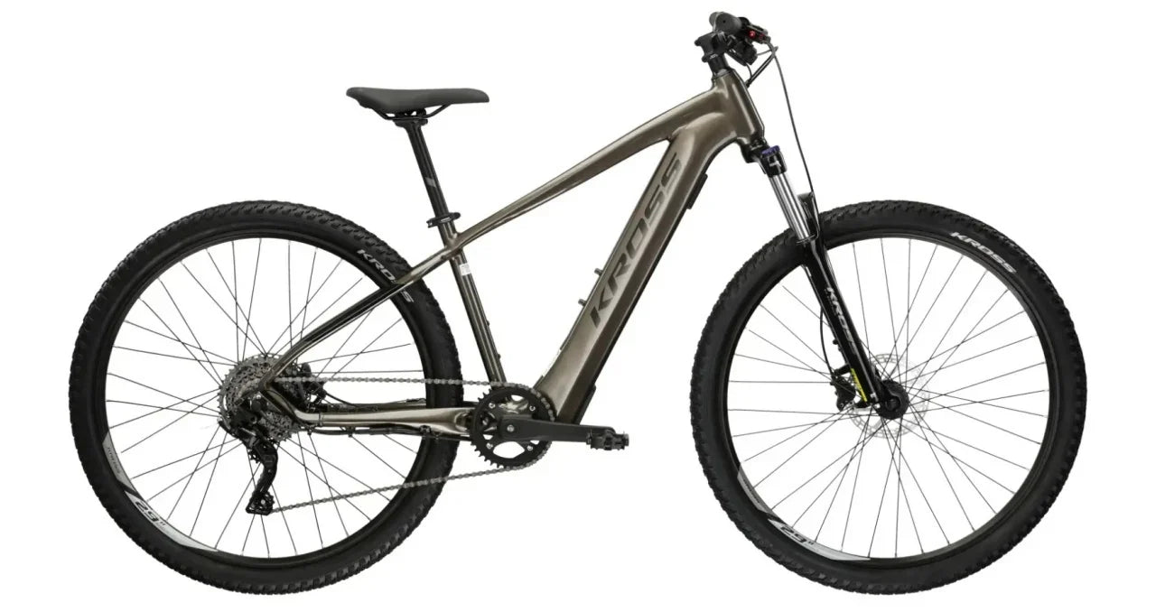 Bicicleta Electrica Kross Hexagon Boost 2.0, L - Maro / Negru / Lucios - 29"