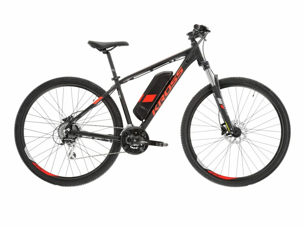 Bicicleta Electrica Kross Hexagon Boost 1.0, Roti 29 Inch, Negru / Rosu - 2022