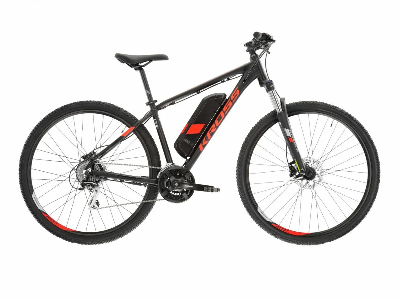 Bicicleta Electrica Kross Hexagon Boost 1.0, Roti 29 Inch, Negru / Rosu - 2022