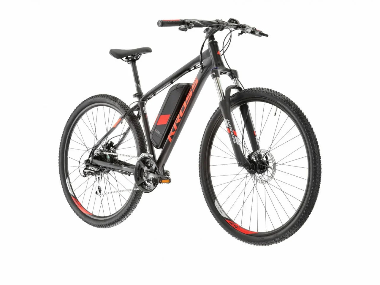 Bicicleta Electrica Kross Hexagon Boost 1.0, Roti 29 Inch, Negru / Rosu - 2022